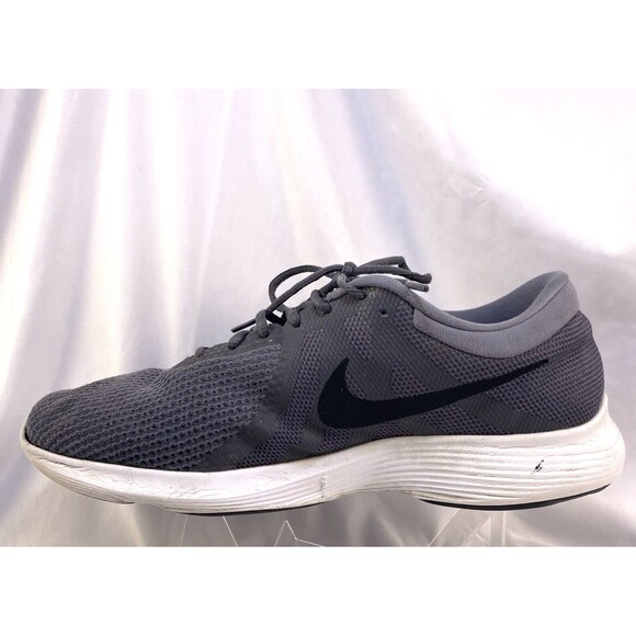 Nike Mens Size 14 W Shoes Revolution 4 AA7402-010 Gray Running Sneakers - Picture 4 of 10